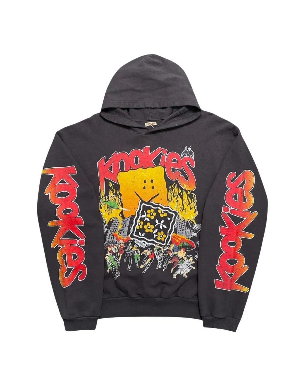 Kapital Orange Hoodie Buster Peckish À Imprimé Graphique for men