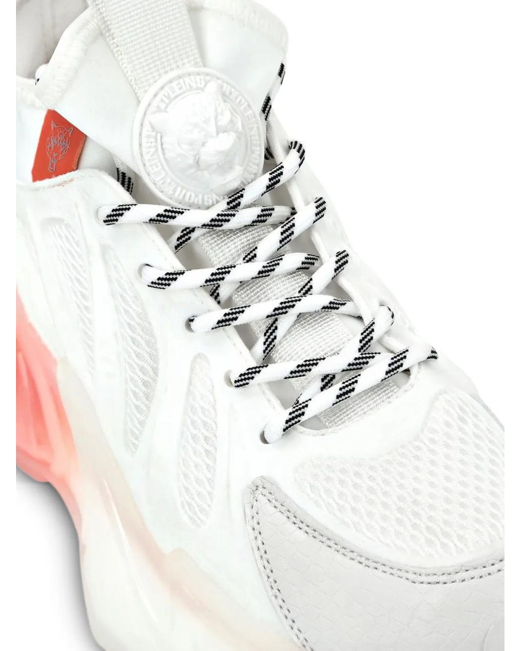 Philipp Plein White The Flame Gen.X.02 Tiger Sneakers