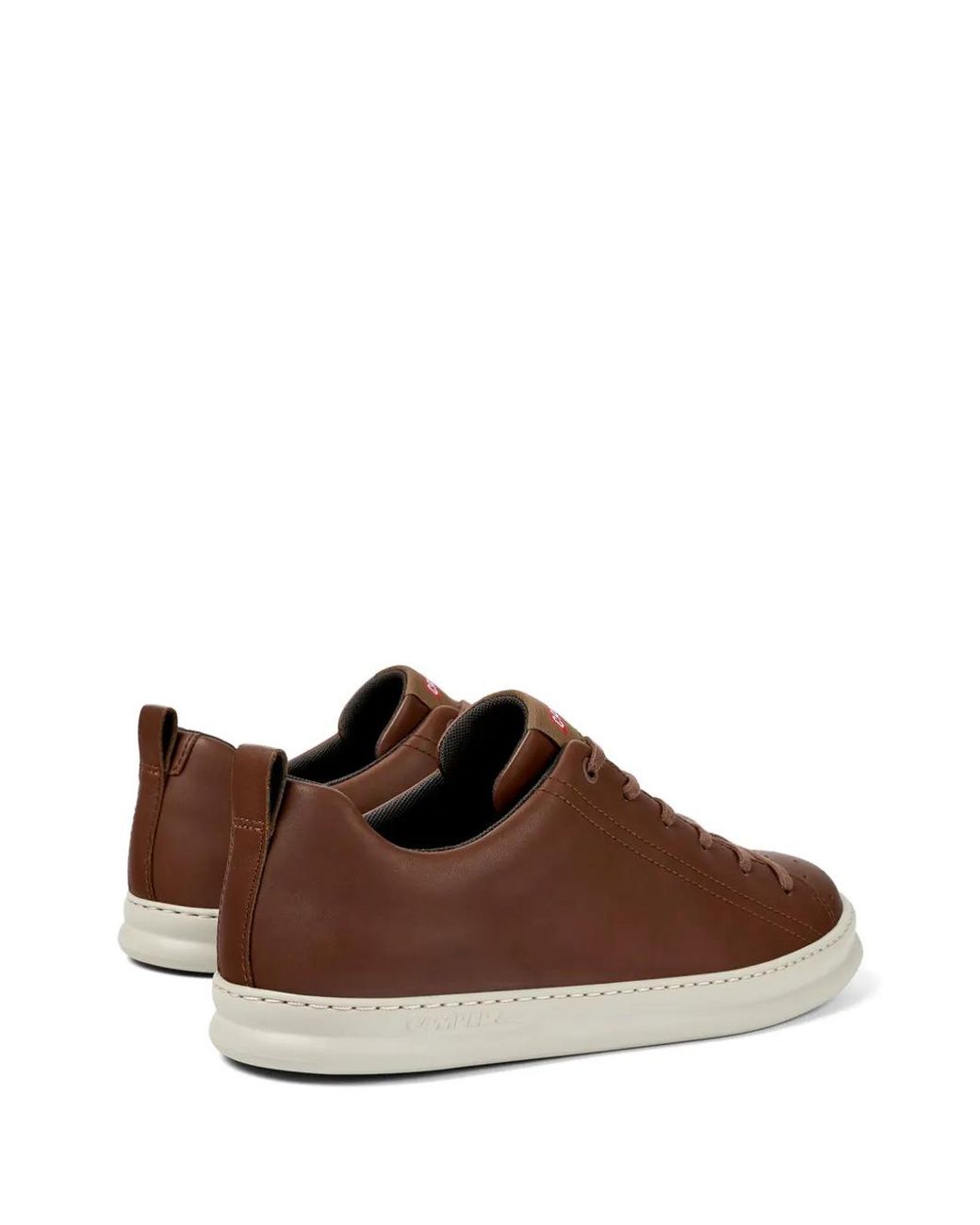 Camper Brown Runner Four Round-Toe Leather Sneakers for men