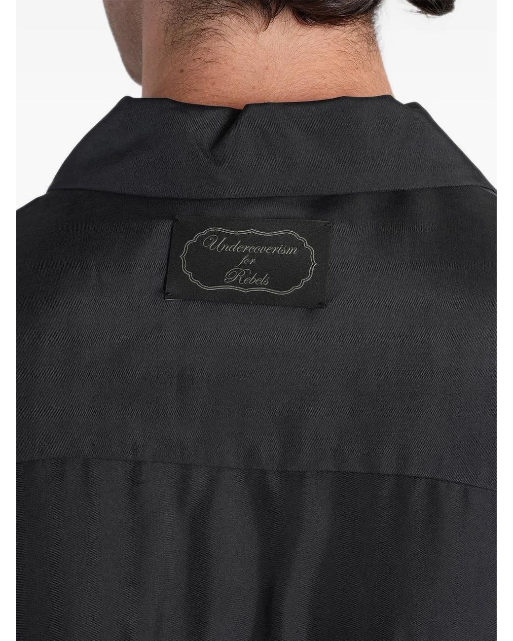 Undercover Black Chemise Boutonnée À Empiècements for men
