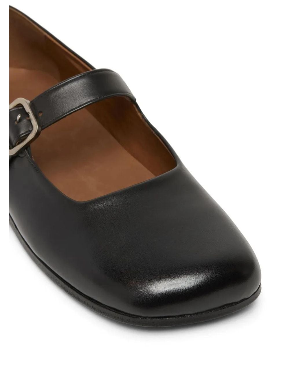 Marsèll Black Appiedi Leather Ballet Flats