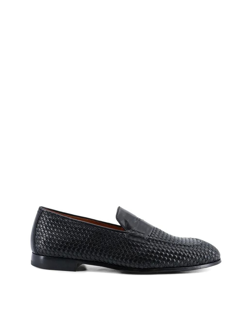 Doucal's Blue Braidy Loafers for men
