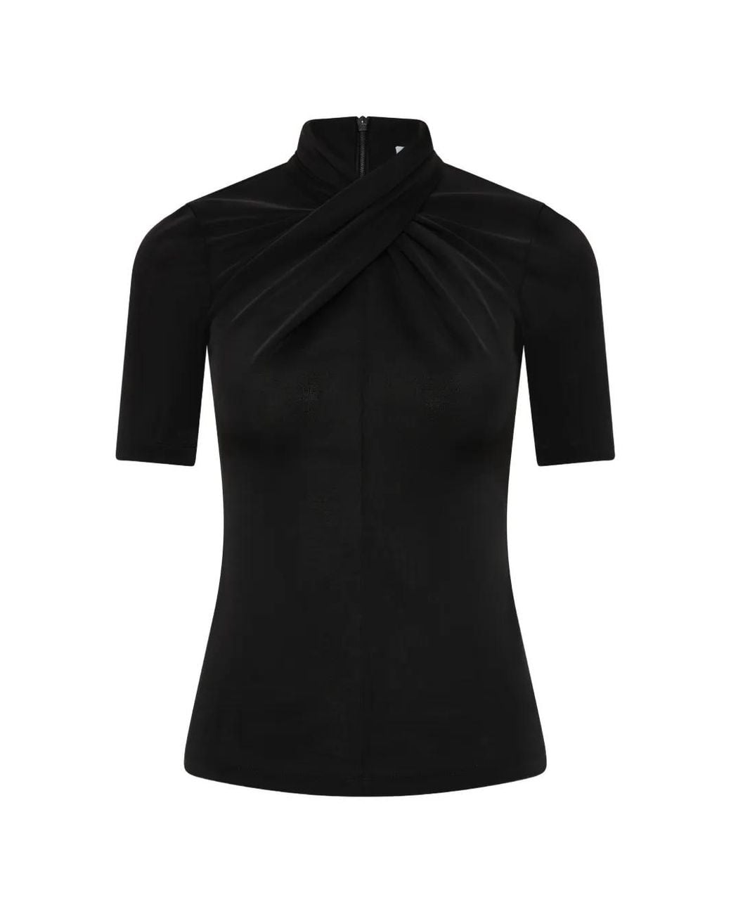 Rebecca Vallance Black Kiana Short-Sleeve Top