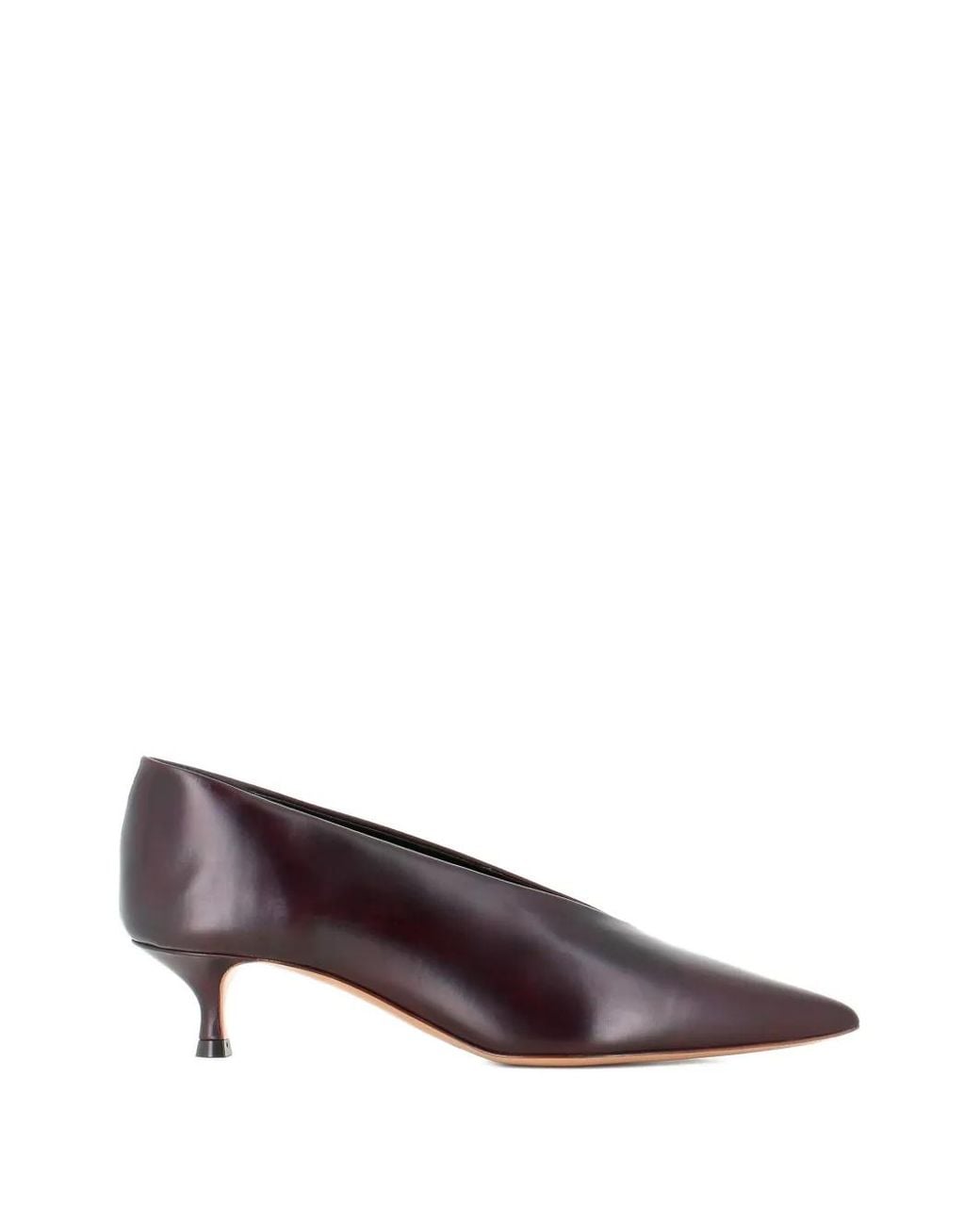 Le Monde Beryl Brown Babouche Heeled Pumps
