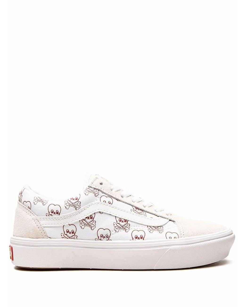 Vans White Comfycush Old Skool "Cold Hearted" Sneakers