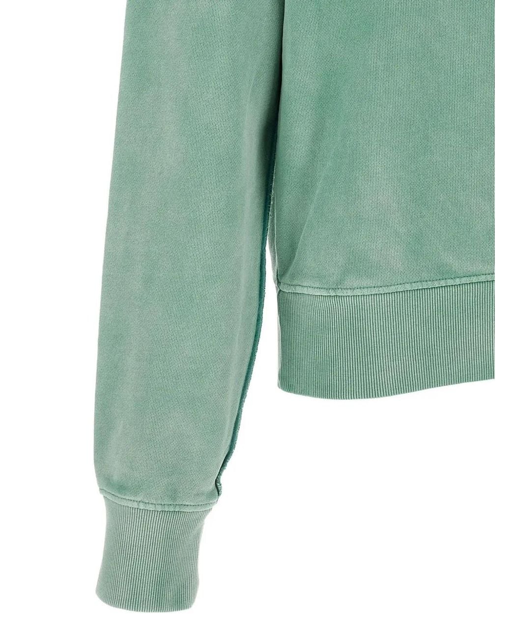 Entire studios Green Button-Placket Cotton Sweater for men