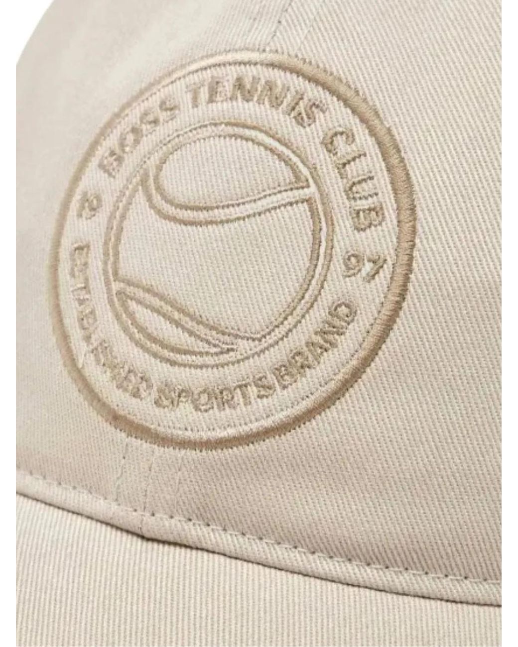 Boss Natural Embroidered Logo Baseball Hat for men