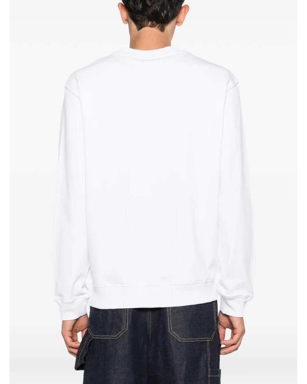 Versace Jeans Couture White Logo Sweatshirt for men