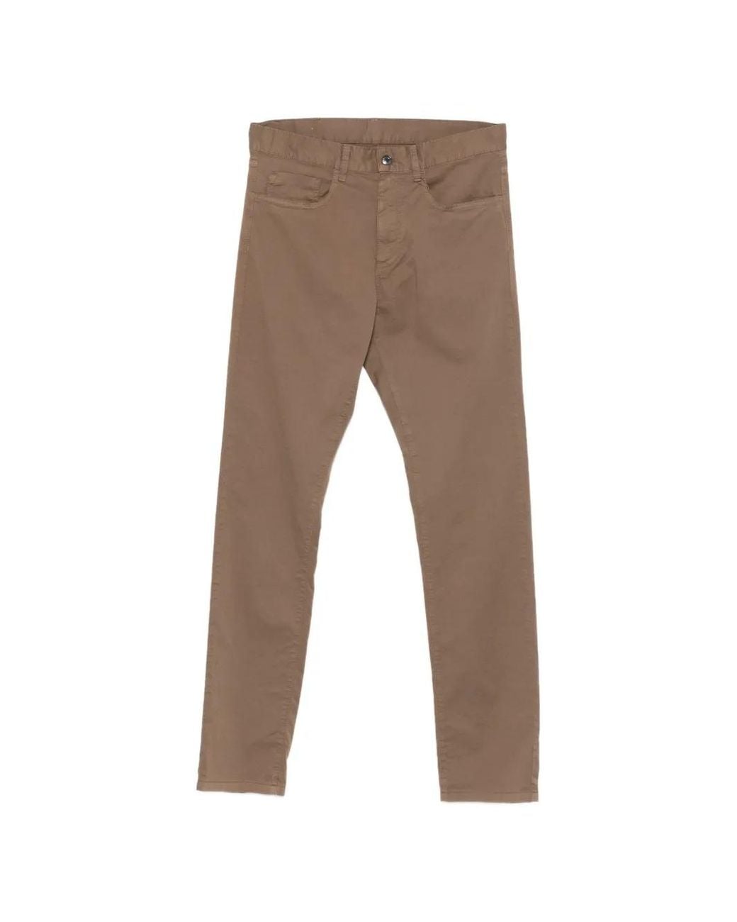 Canali Gray Five-Pocket Trousers for men