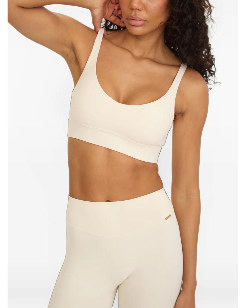 AMADAWEAR White Unique Sports Bra