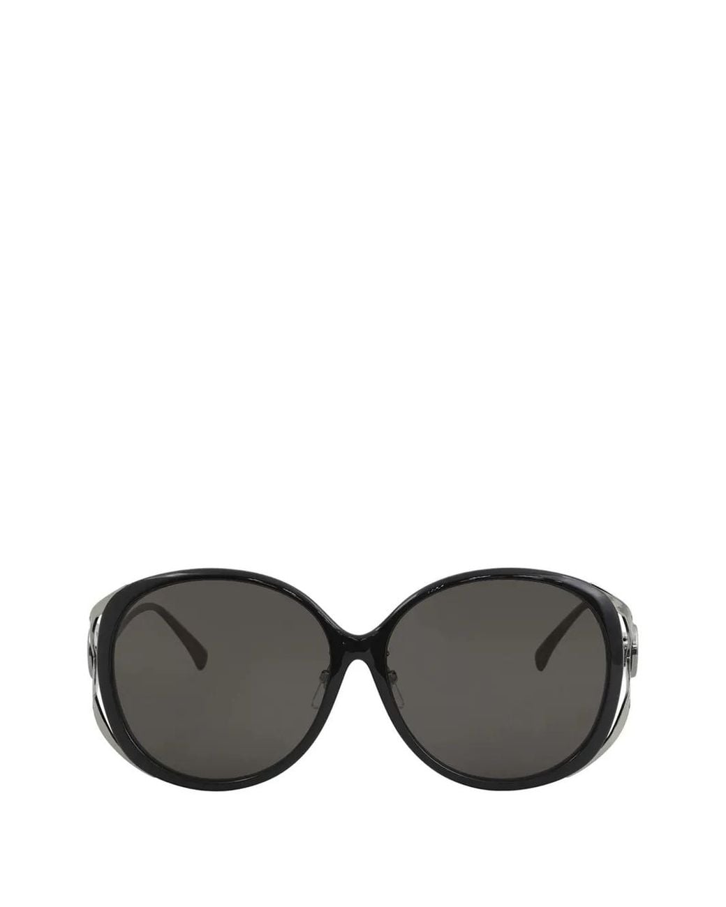 Gucci Gray Round-Frame Sunglasses
