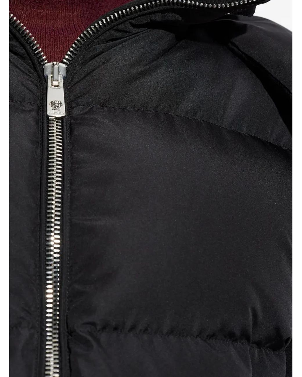 Versace Blue Hooded Zip-Fastening Jacket