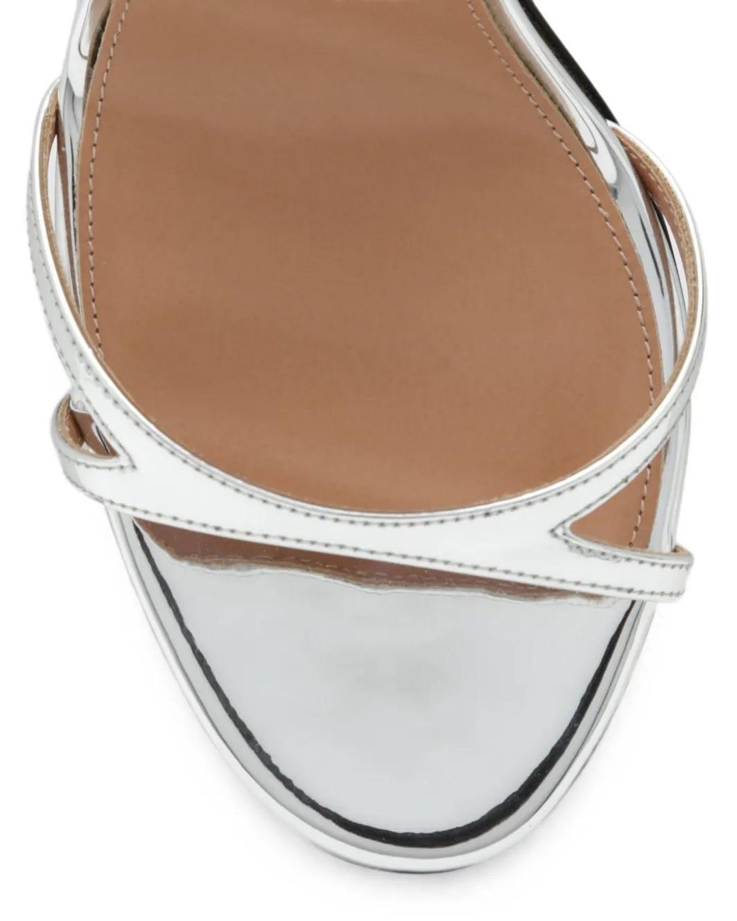 Aquazzura White Nuda Sandals 105