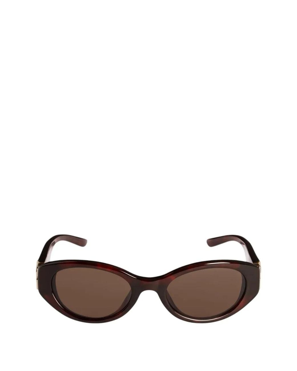 Balenciaga Brown Cosmo Oval-Frame Sunglasses