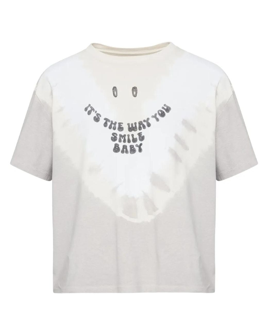 MM6 by Maison Margiela White Printed T-Shirt for men