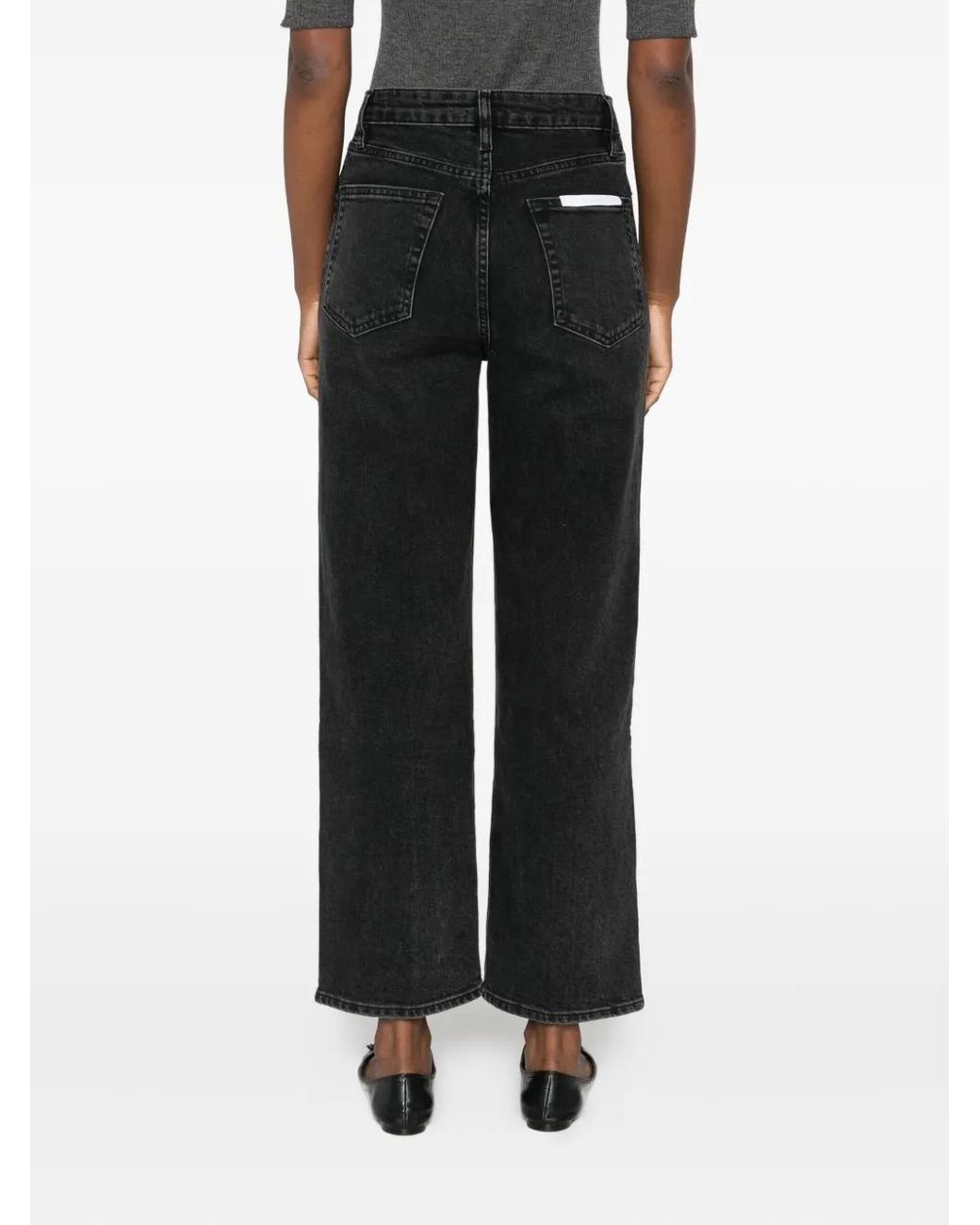 FRAME Black High-Waisted Jeans