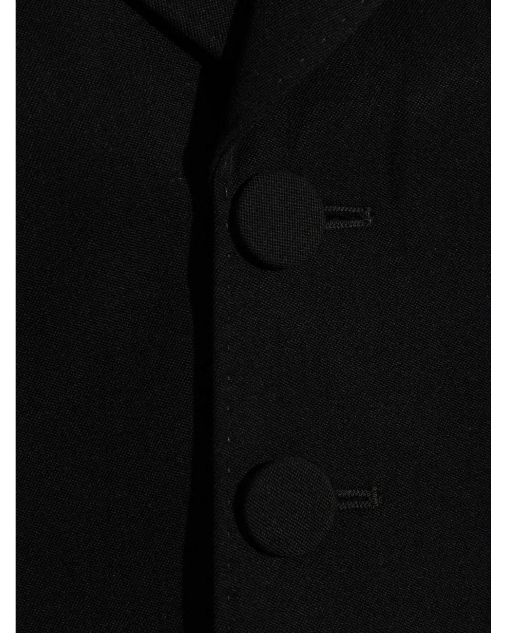 DSquared² Black Cropped Wool Jacket