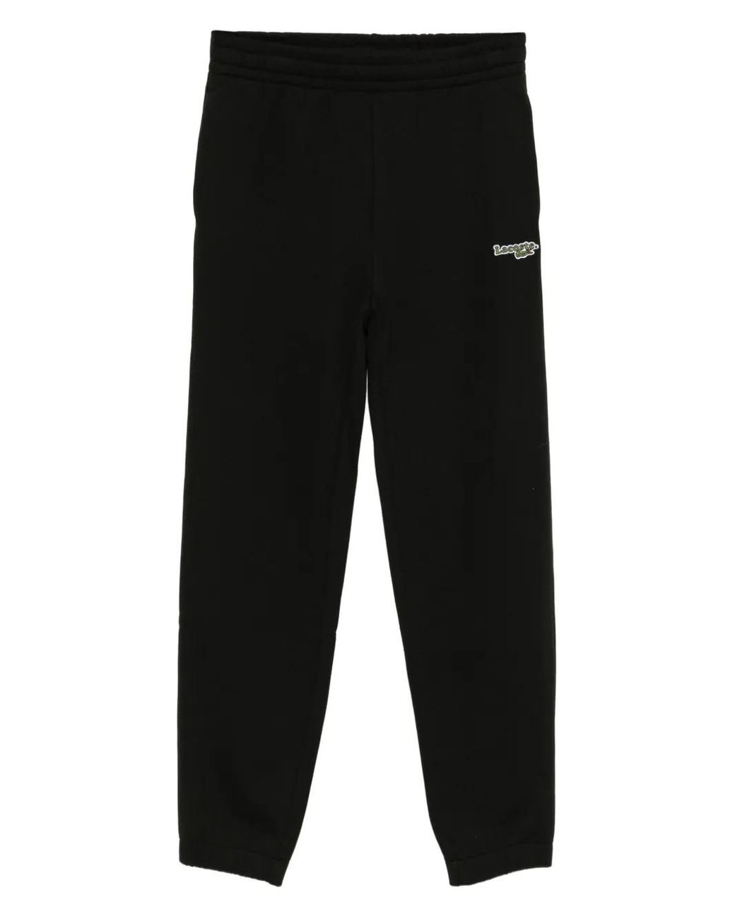 Lacoste Black Logo-Embroidered Track Pants
