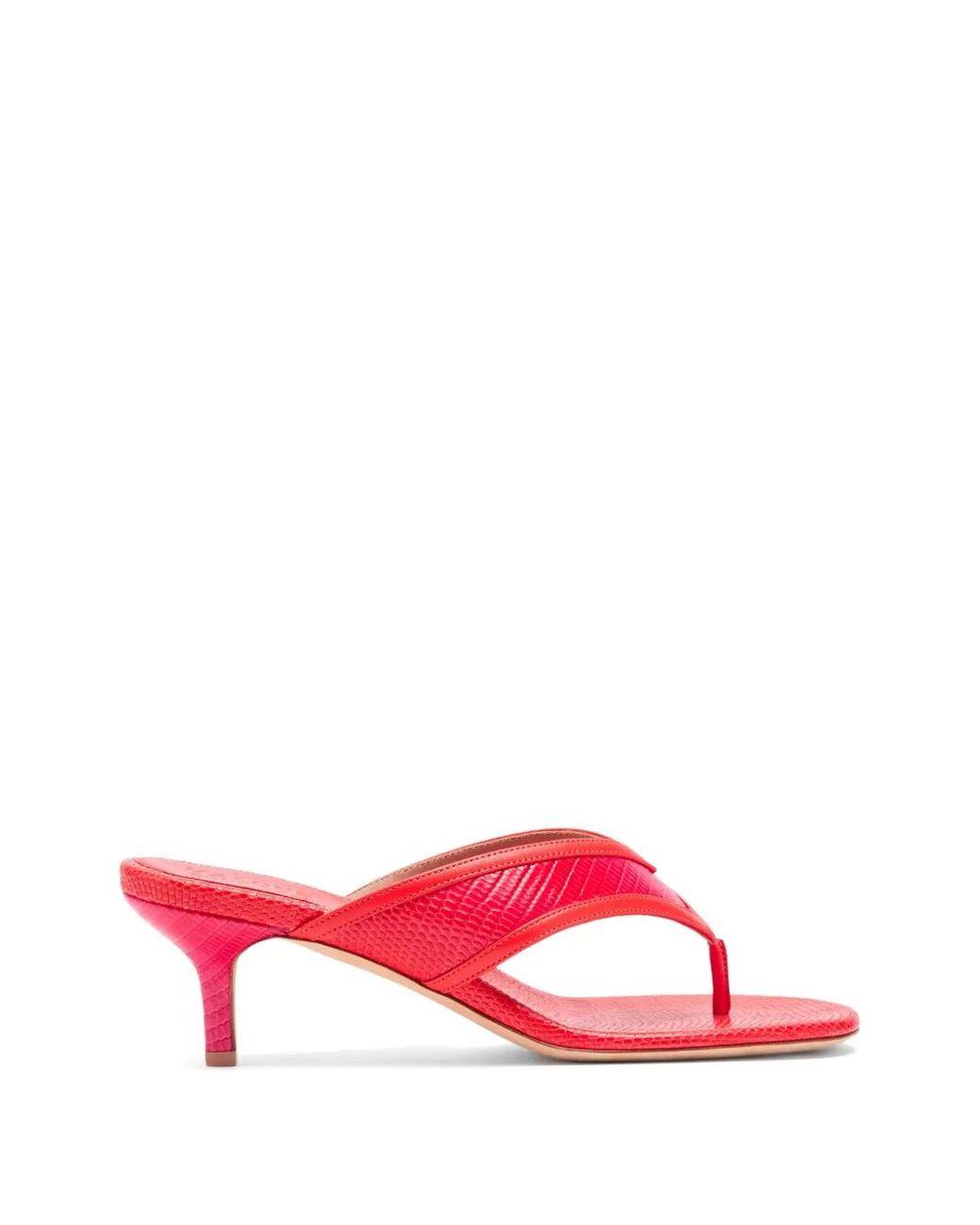 Malone Souliers Red Koko Thong-Style Sandals