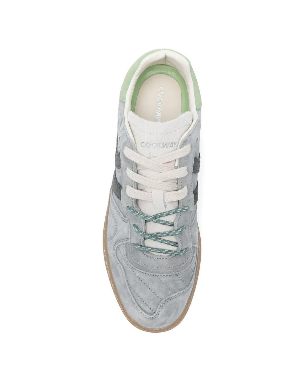 Coolway White Goal Suede Sneakers for men