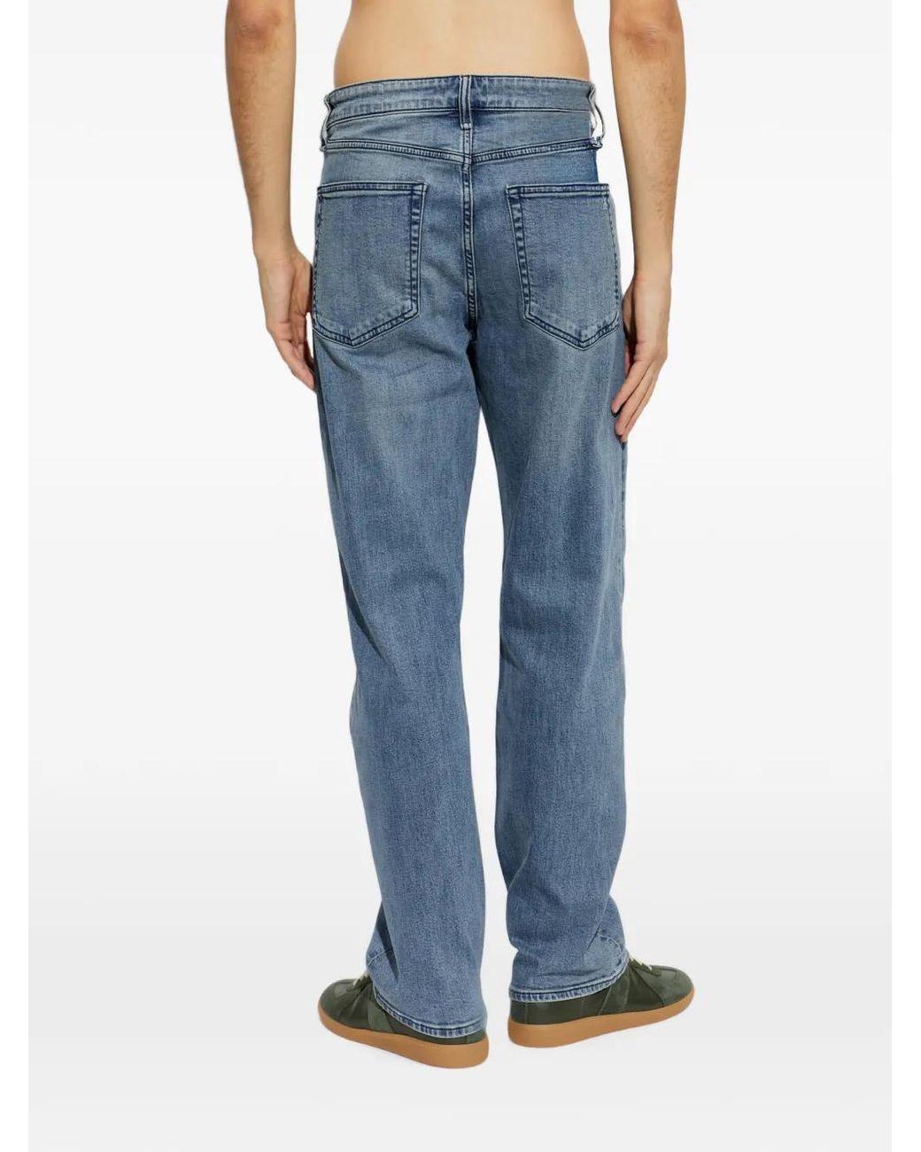 Rag & Bone Straight Jeans in het Blue voor heren