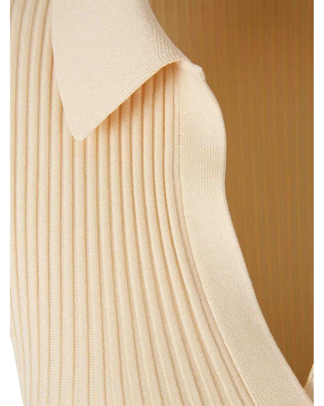 Vestido Con Pliegues Jonathan Simkhai de color Natural