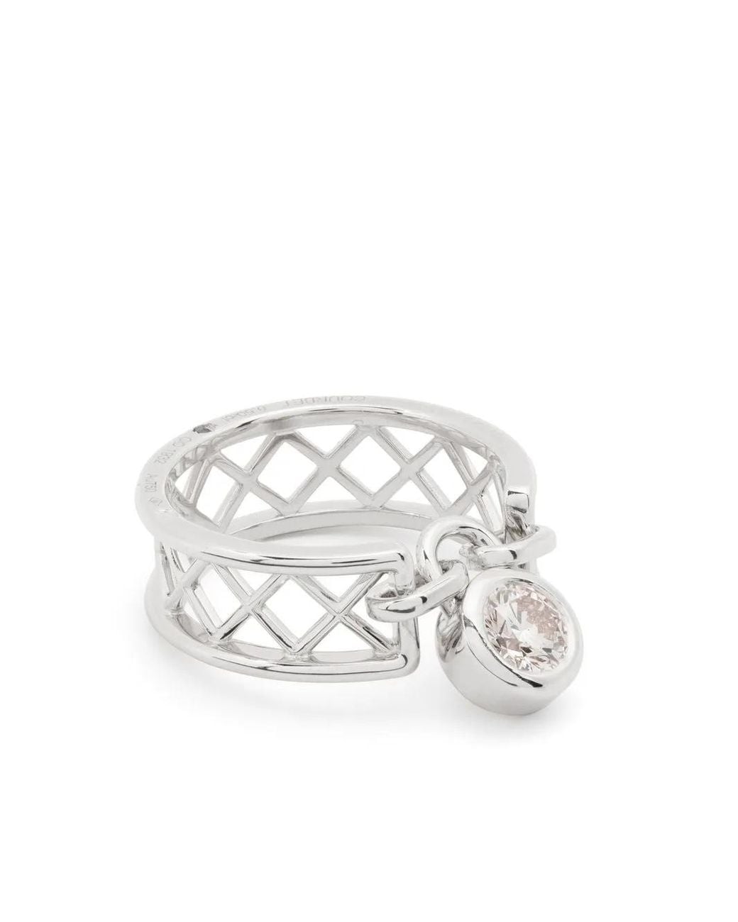 COURBET White 18Kt Recycled Diamond Ring