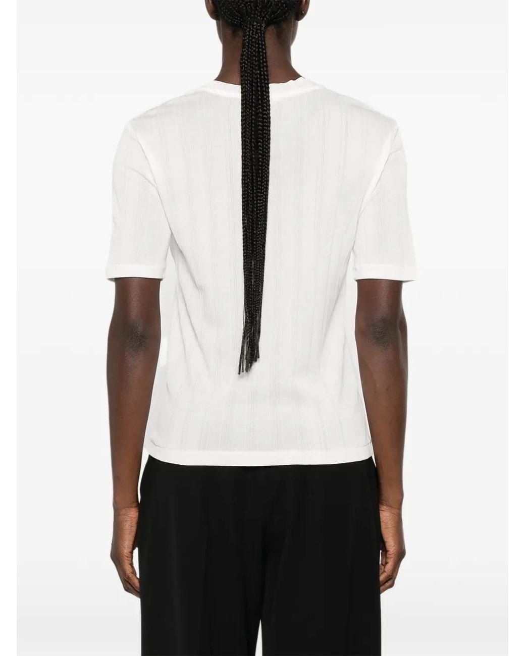 The Row White Etina Short-sleeve T-shirt