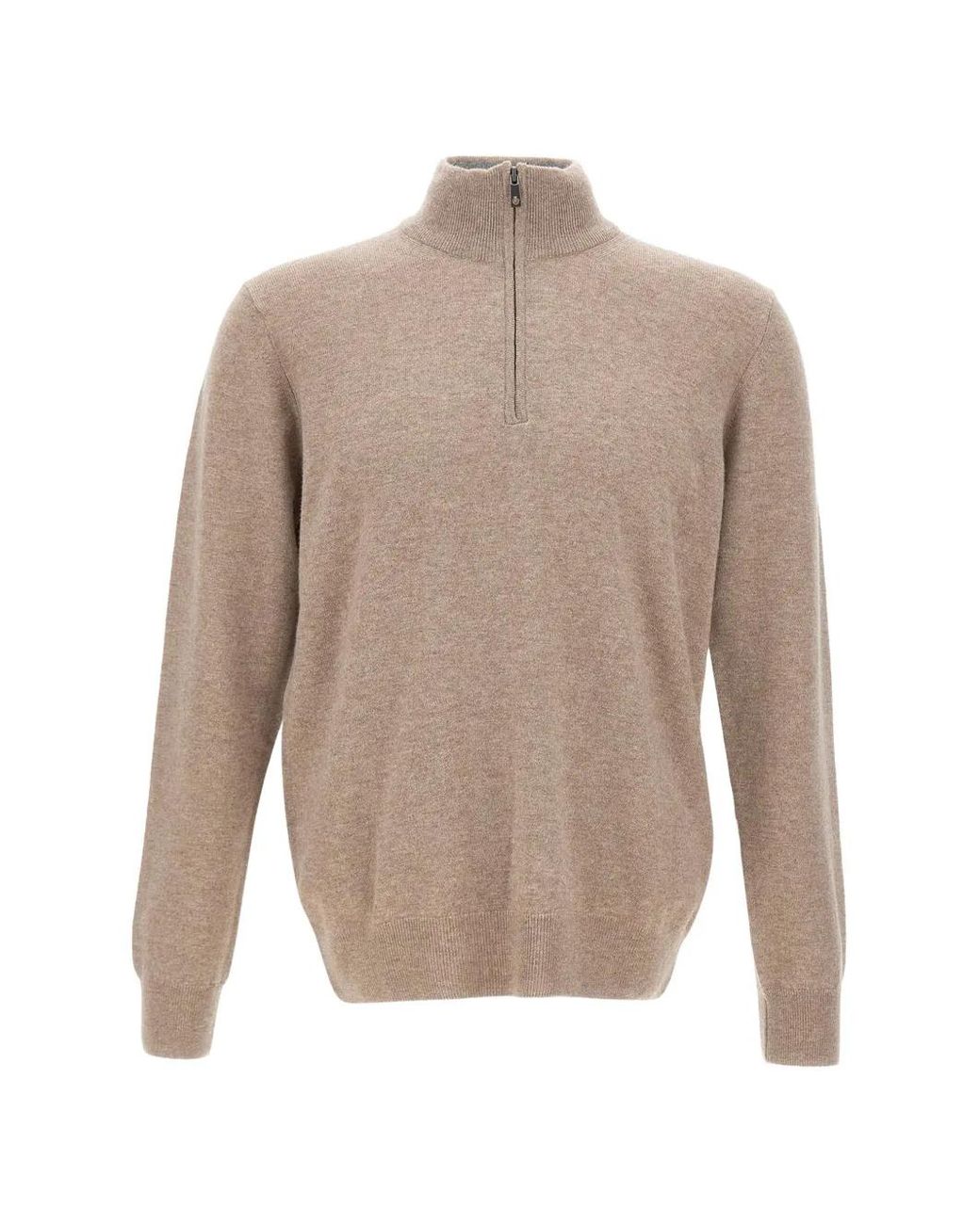 Della Ciana White Pull À Col Zippé for men