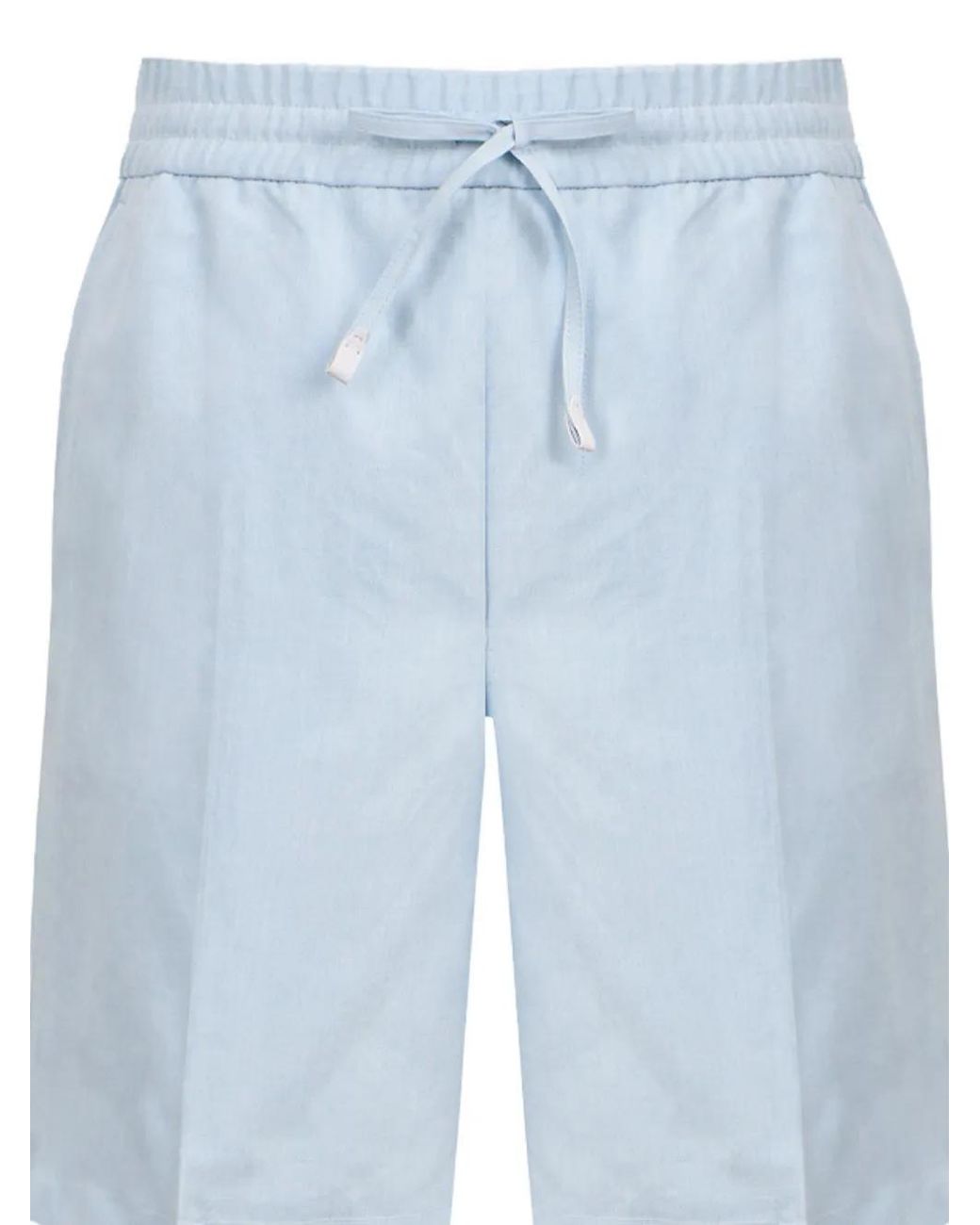 Brioni Blue Drawstring Bermuda Shorts for men