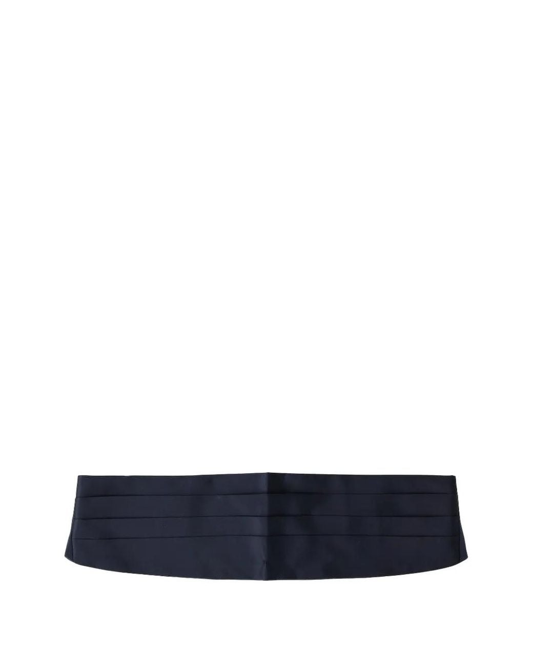 Caruso Blue Silk Pleated Cummerbund for men