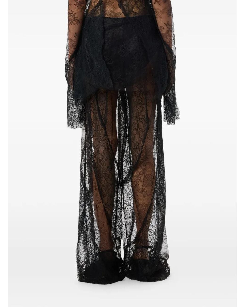 Blumarine Black Lace Trousers