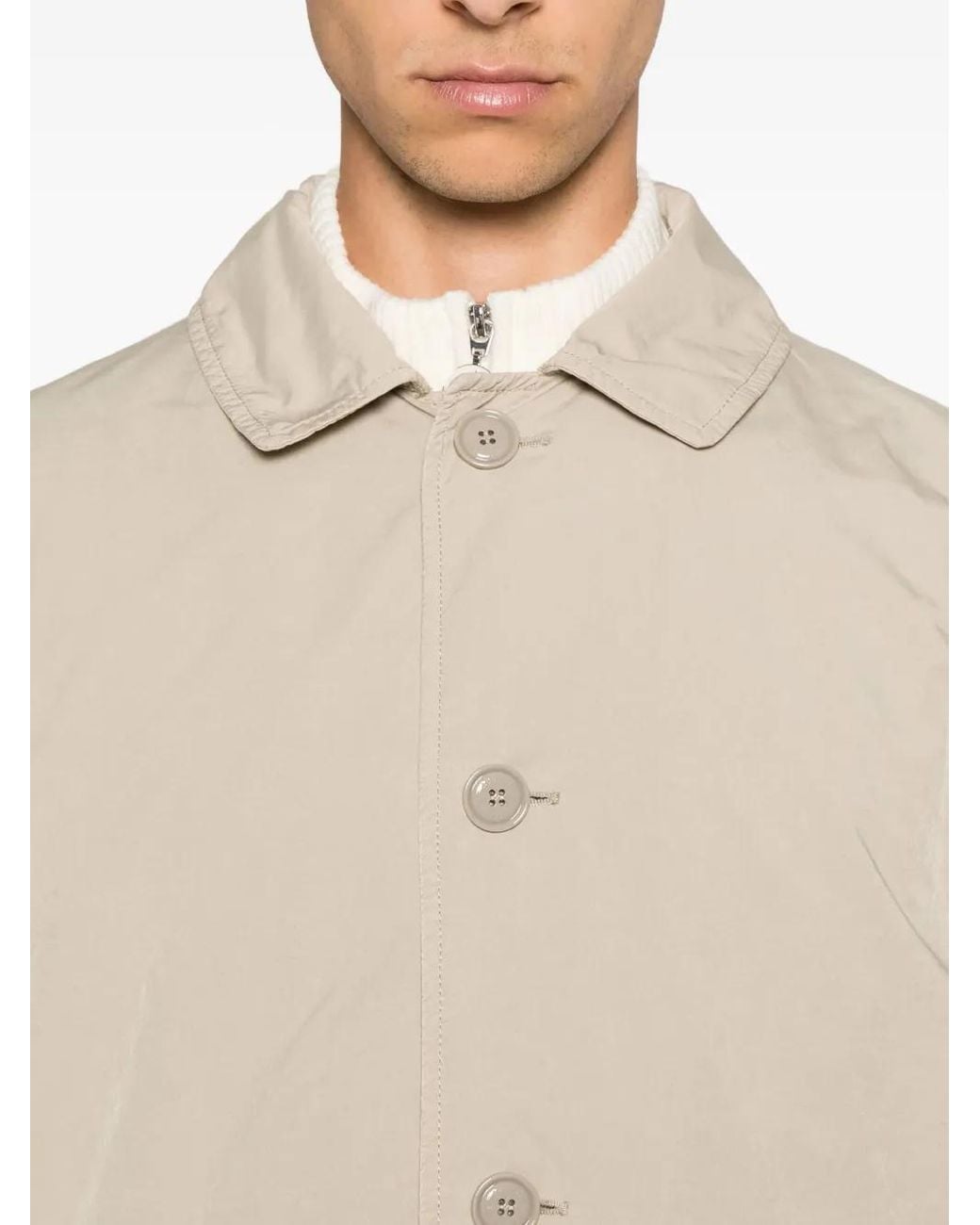 Aspesi Natural Buttoned Jacket for men