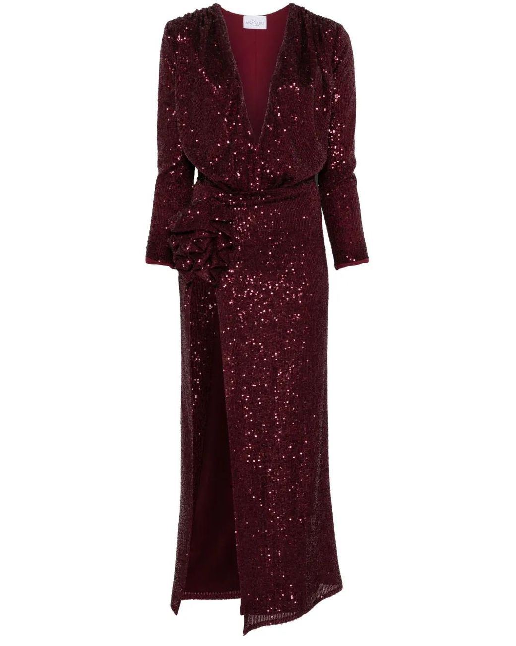 Ana Radu Purple Sequin-Embellished Bodysuit And Skirt Set