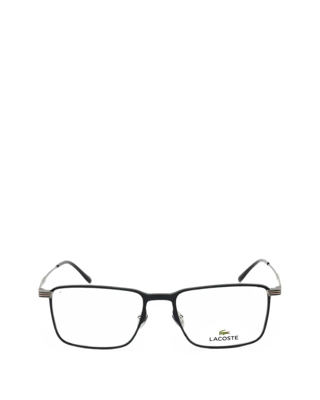 Lacoste Brille Mit Eckigem Gestell in Black für Herren