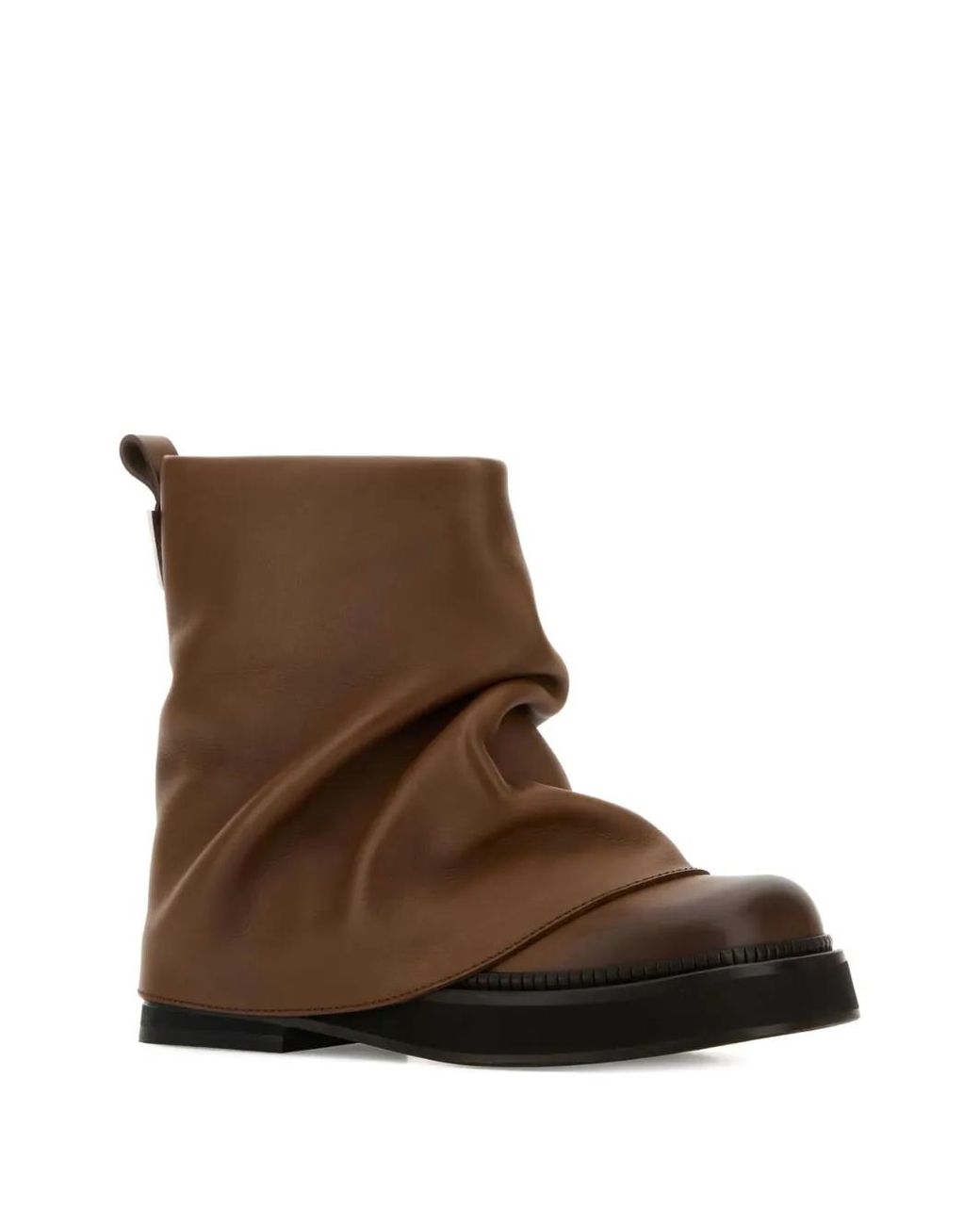 The Attico Brown Mini Robin Ankle Boots