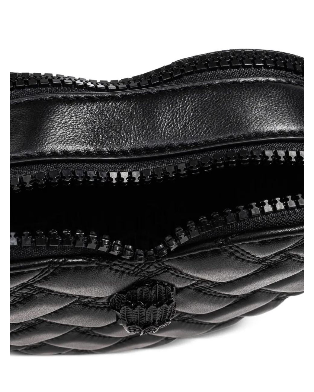 Kurt Geiger Black Kensington Heart Shoulder Bag