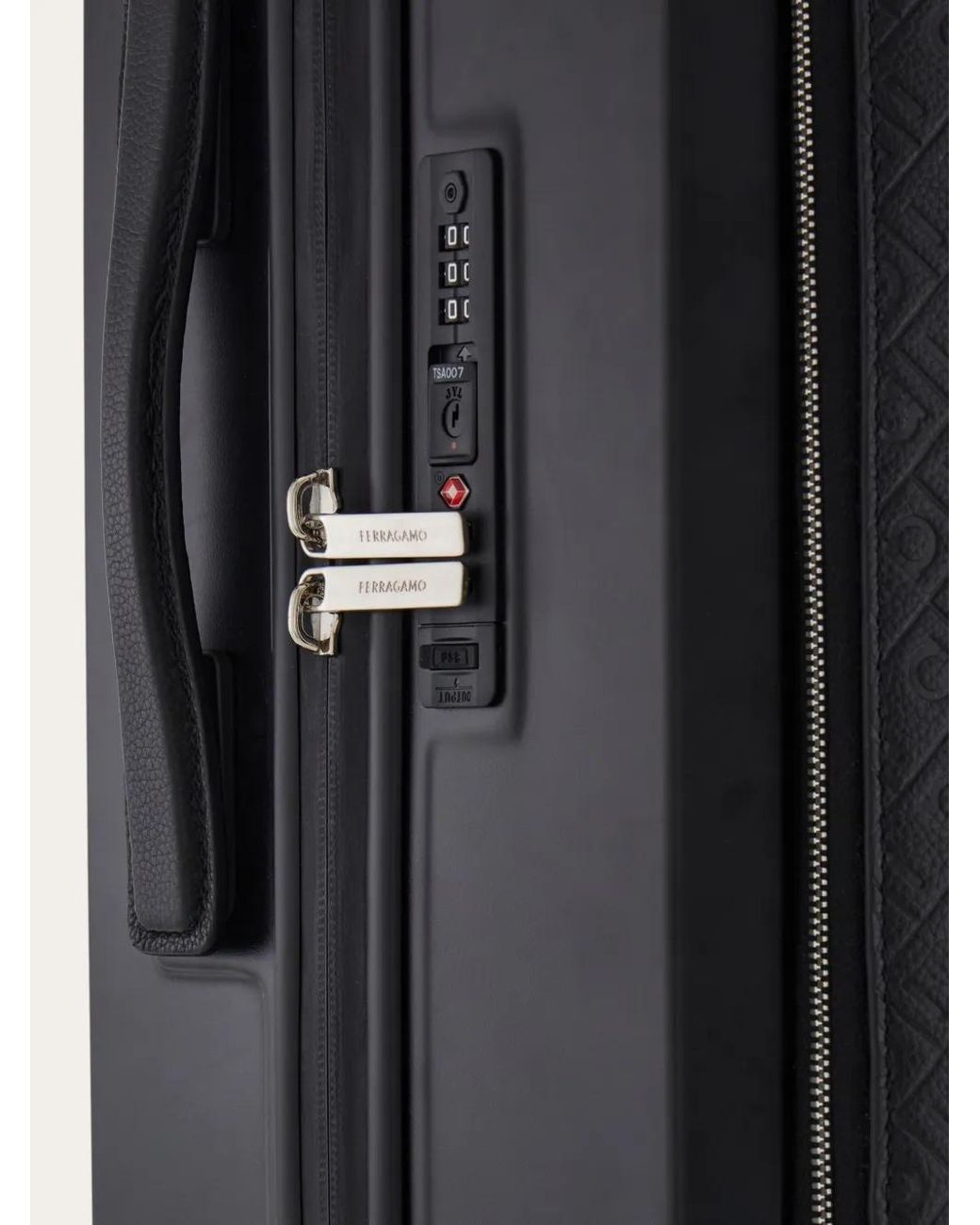 Valigia Goffrata Con Monogramma di Ferragamo in Black da Uomo