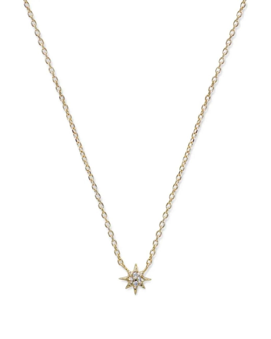 Anzie Metallic Aztec North Star Diamond Necklace