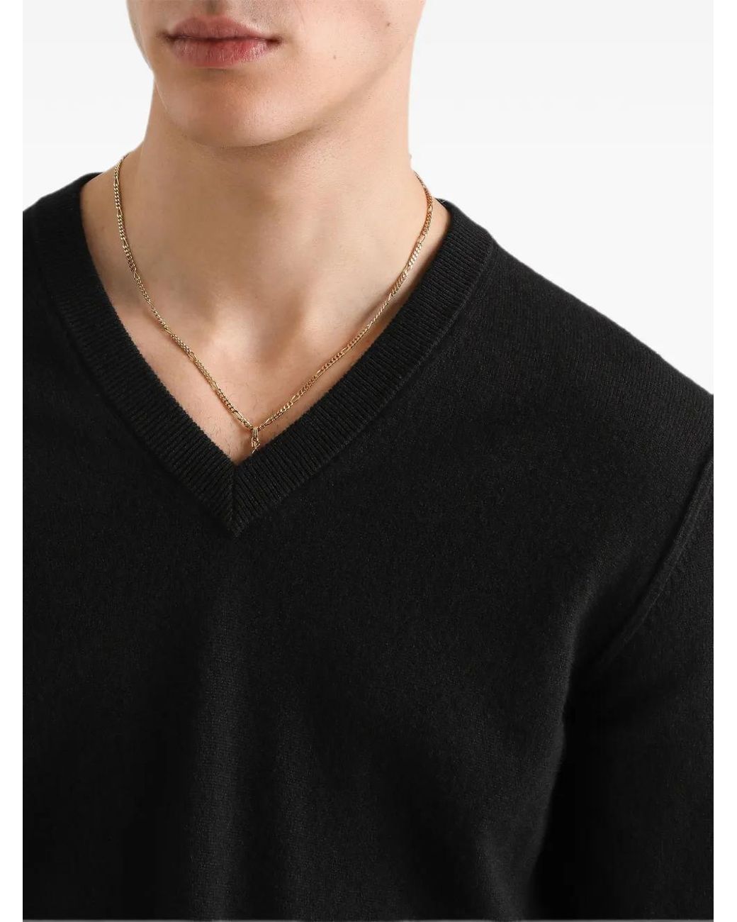 Dolce & Gabbana Black Cashmere Pullover for men
