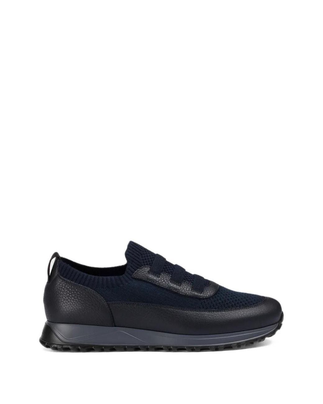 Doucal's Blue Panelled Sneakers for men