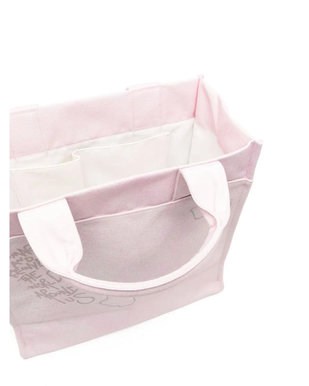 Objects IV Life Pink Logo-Print Cotton Tote Bag