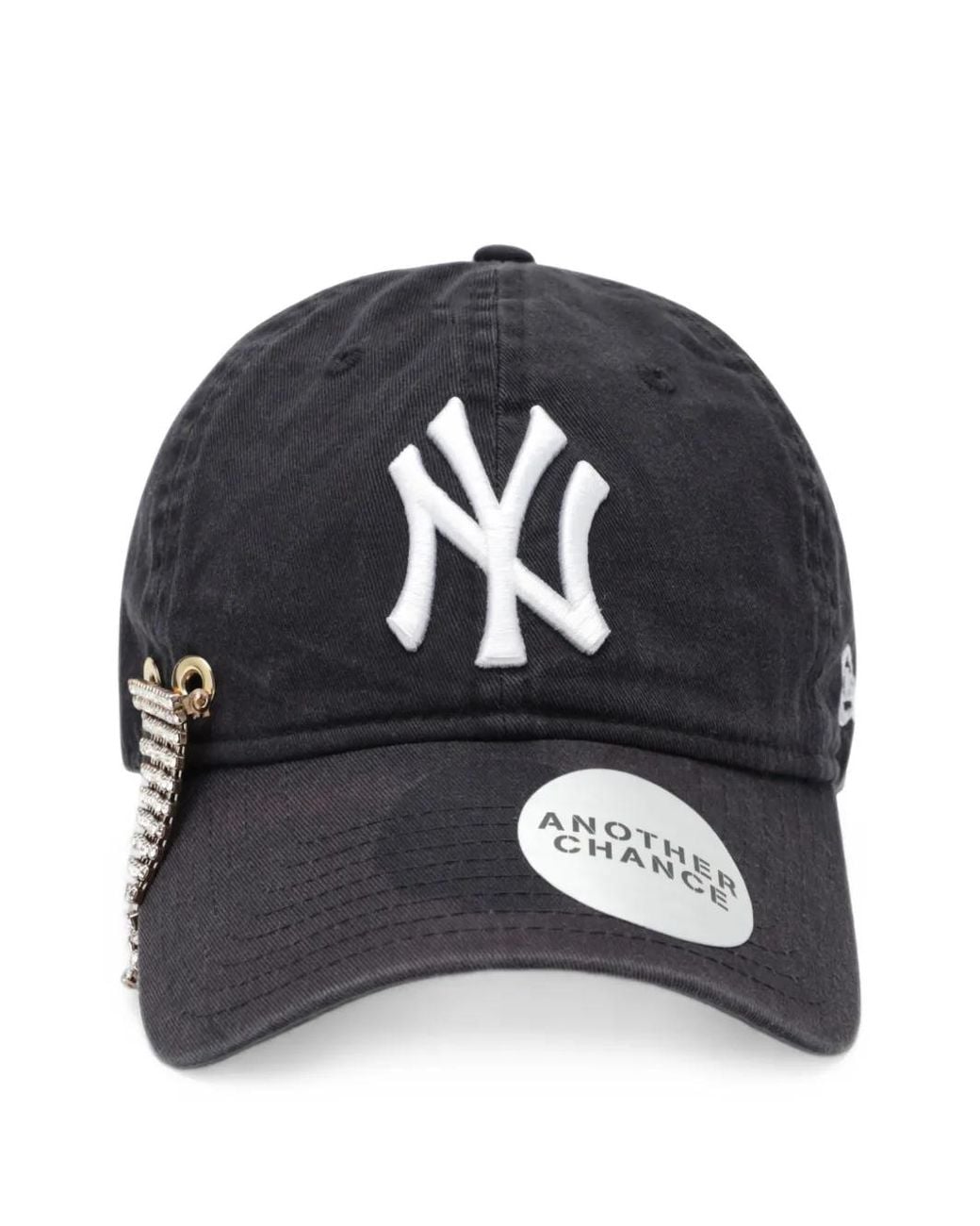ANOTHER CHANCE Blue Crystal-Embellished Logo-Embroidered Cap for men