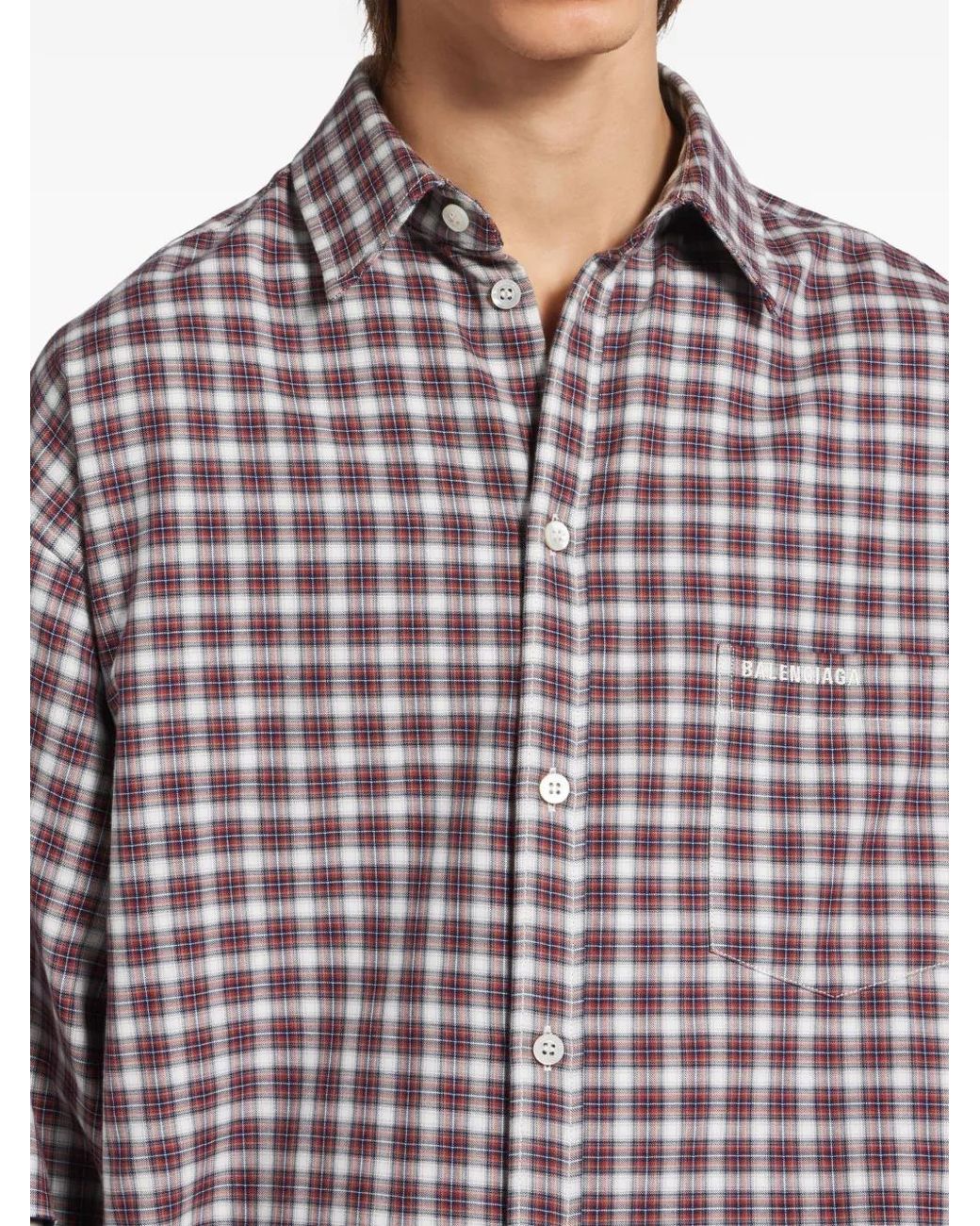 Balenciaga Purple Wrong Sleeve Shirt for men