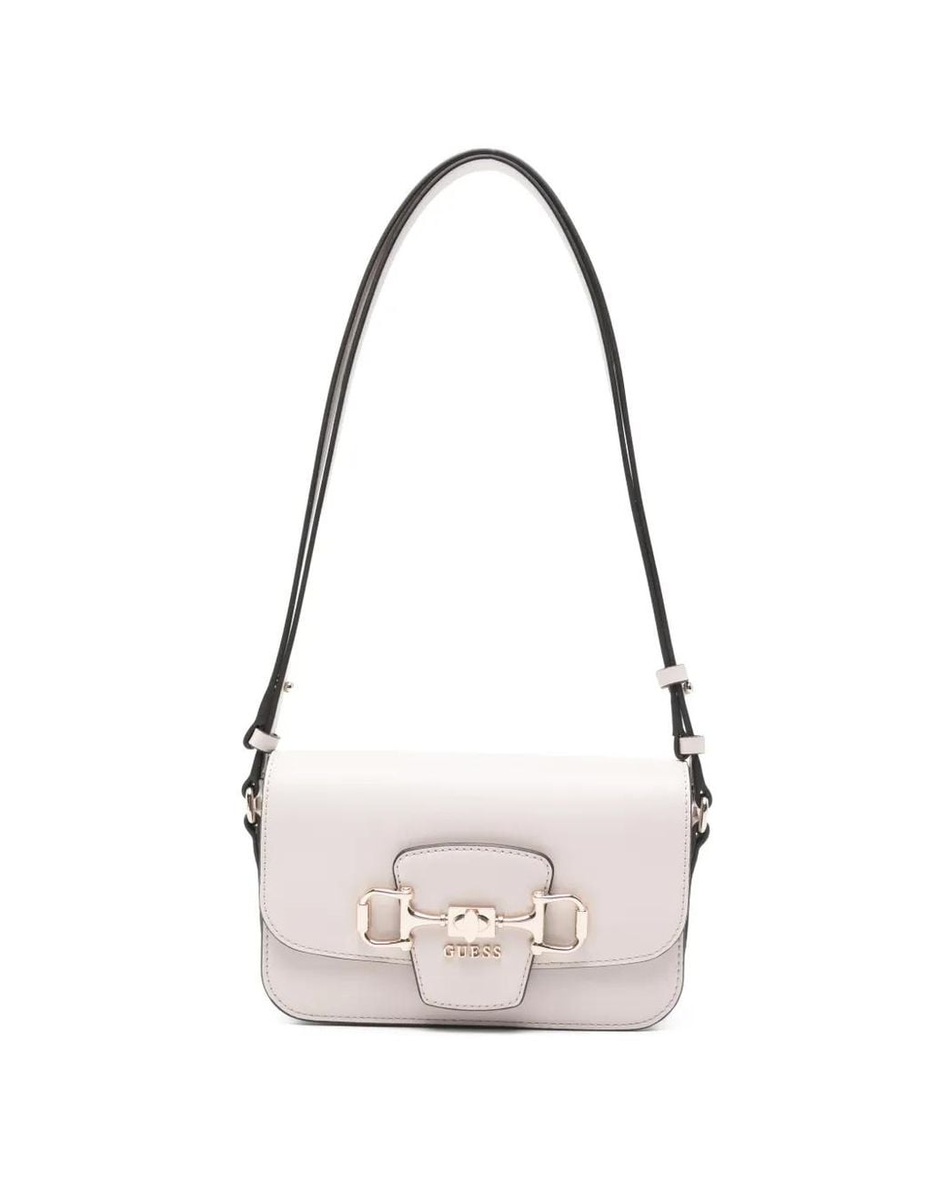 Guess White Janie Logo Crossbody Bag