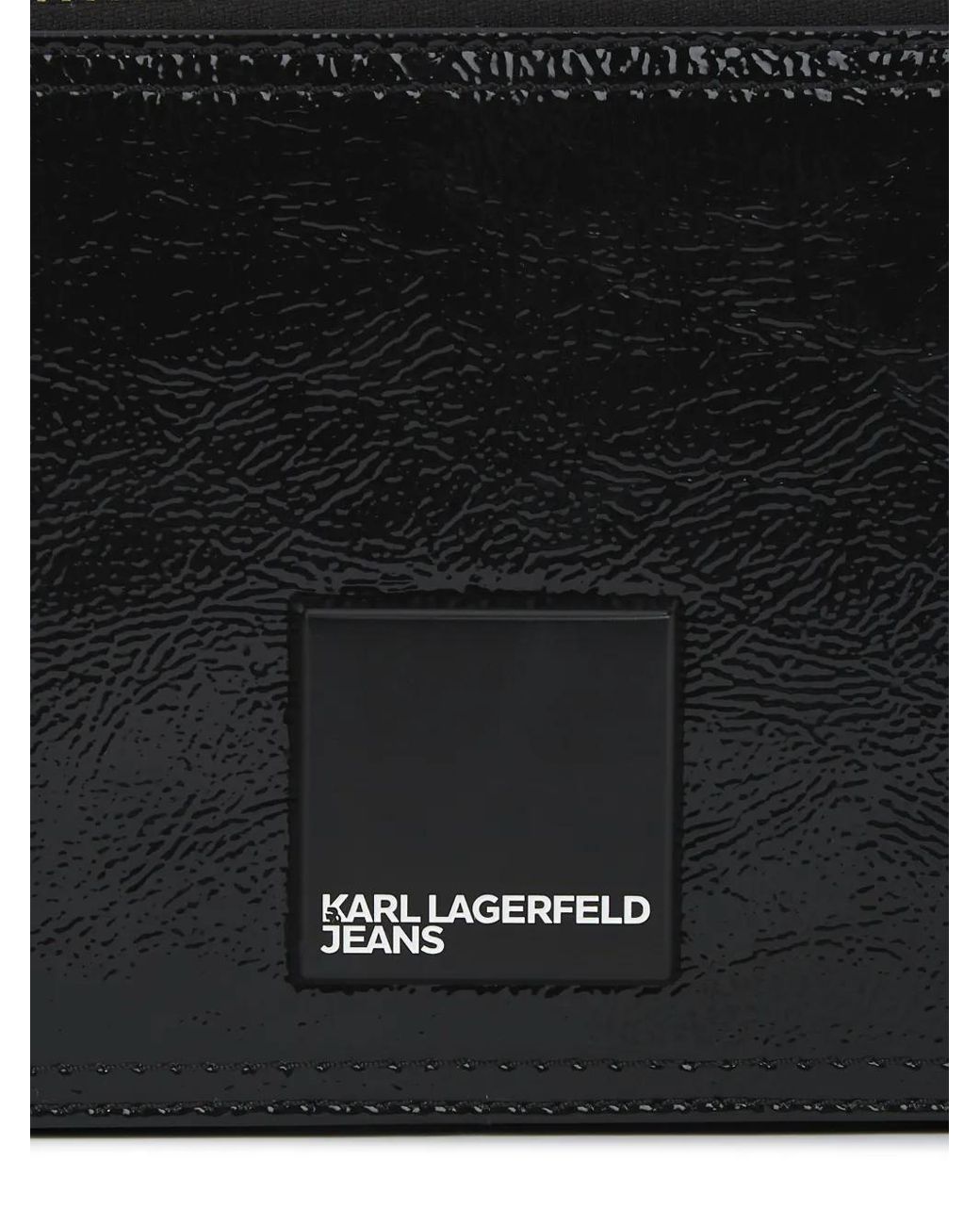 Karl Lagerfeld Black Sac À Bandoulière À Logo