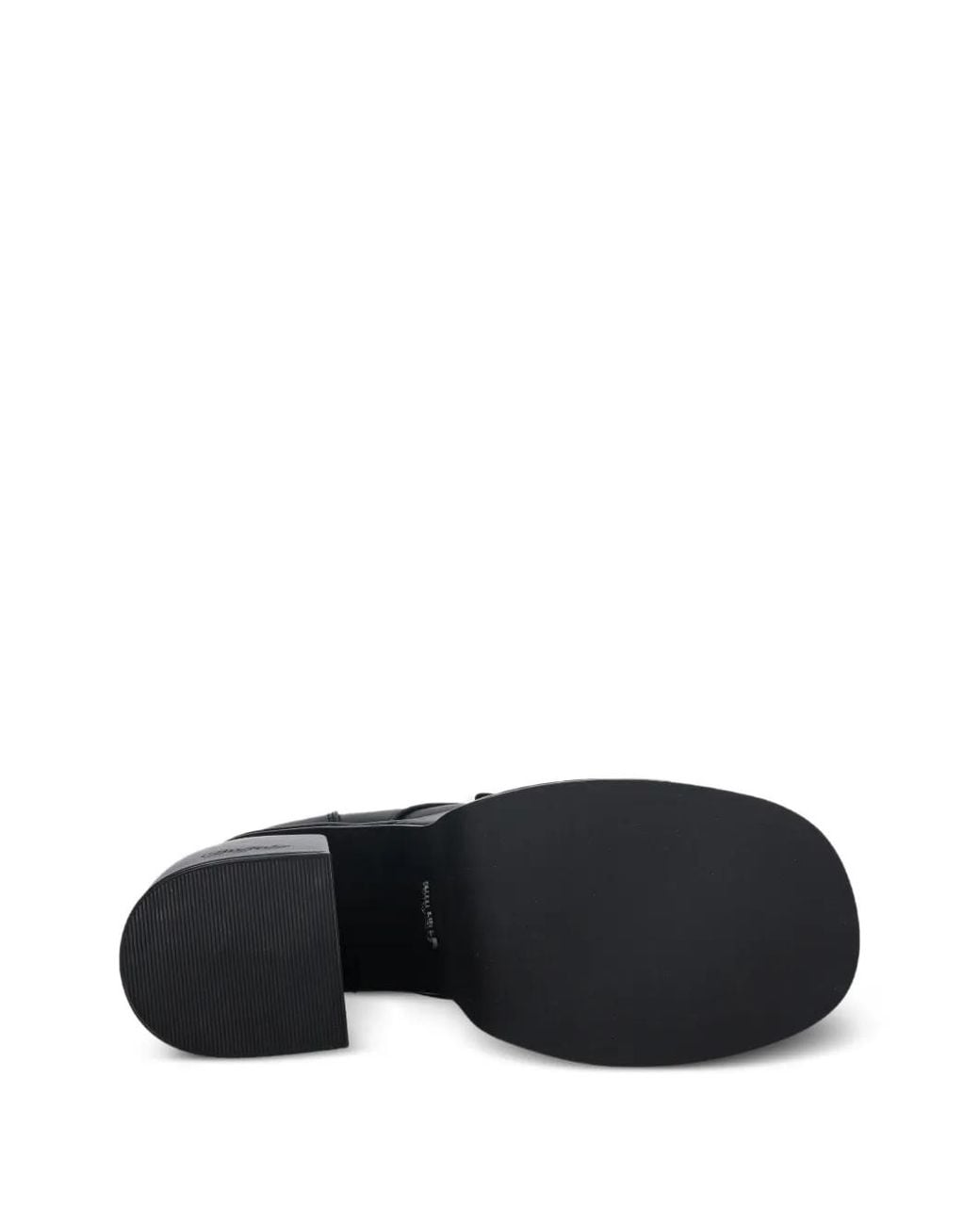 Buffalo Black Escarpins Plateforme À Boucle Cœur 125 Mm