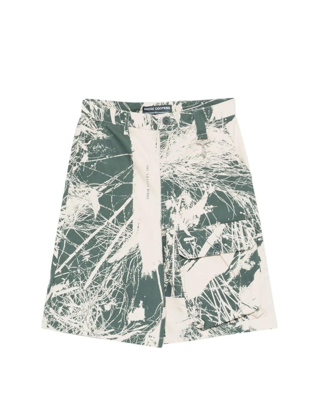 Reese Cooper Natural Patch-Pocket Cargo Shorts for men