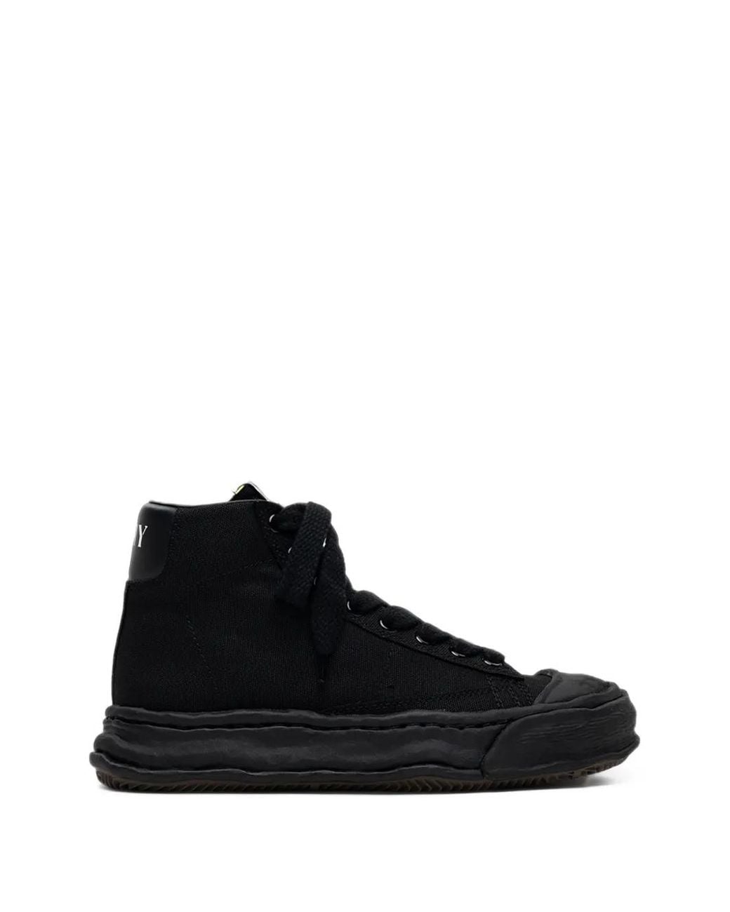 Maison Mihara Yasuhiro Black Jackson Og Sole Canvas High-Top Sneakers for men