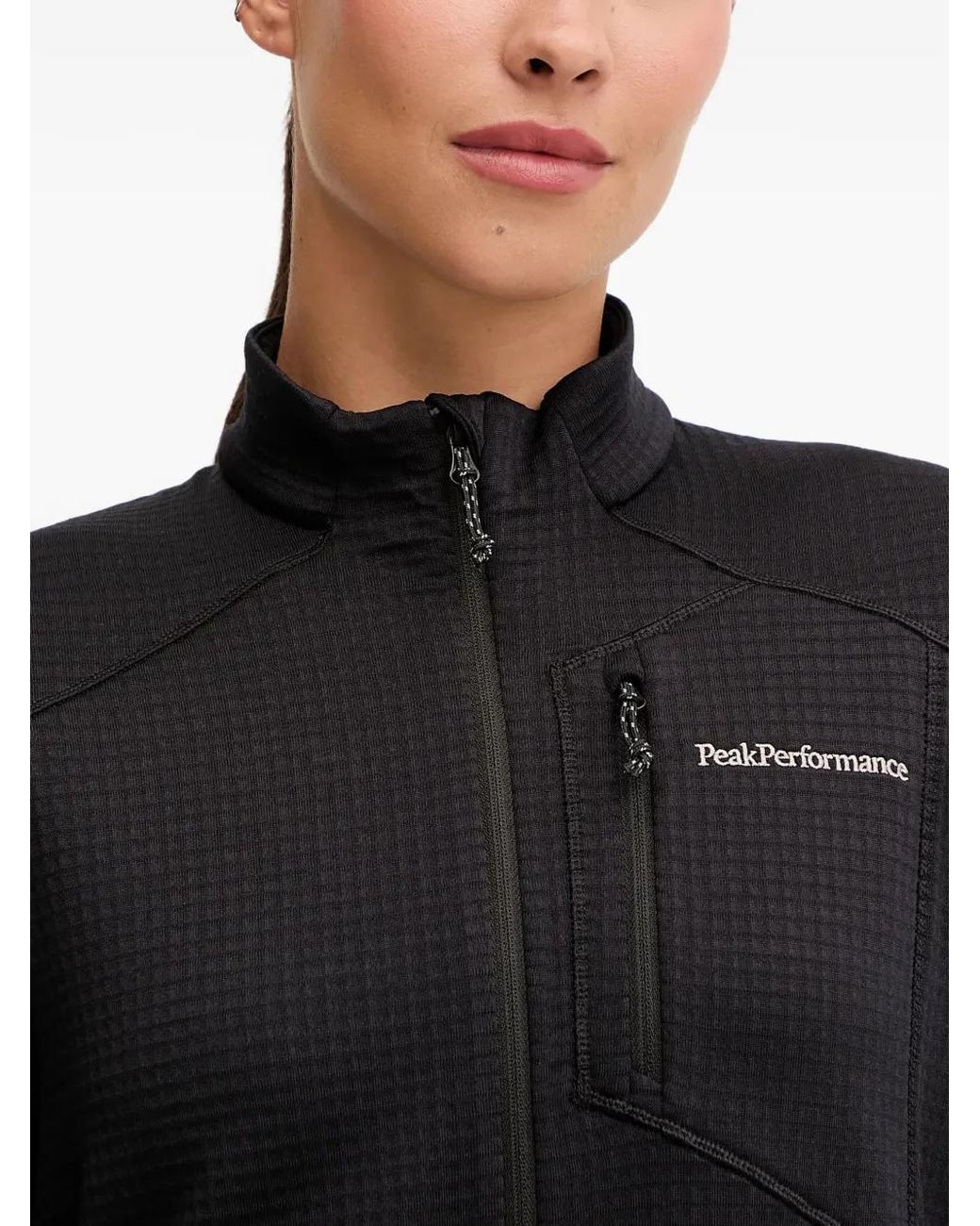 Sudadera Con Media Cremallera Peak Performance de color Black